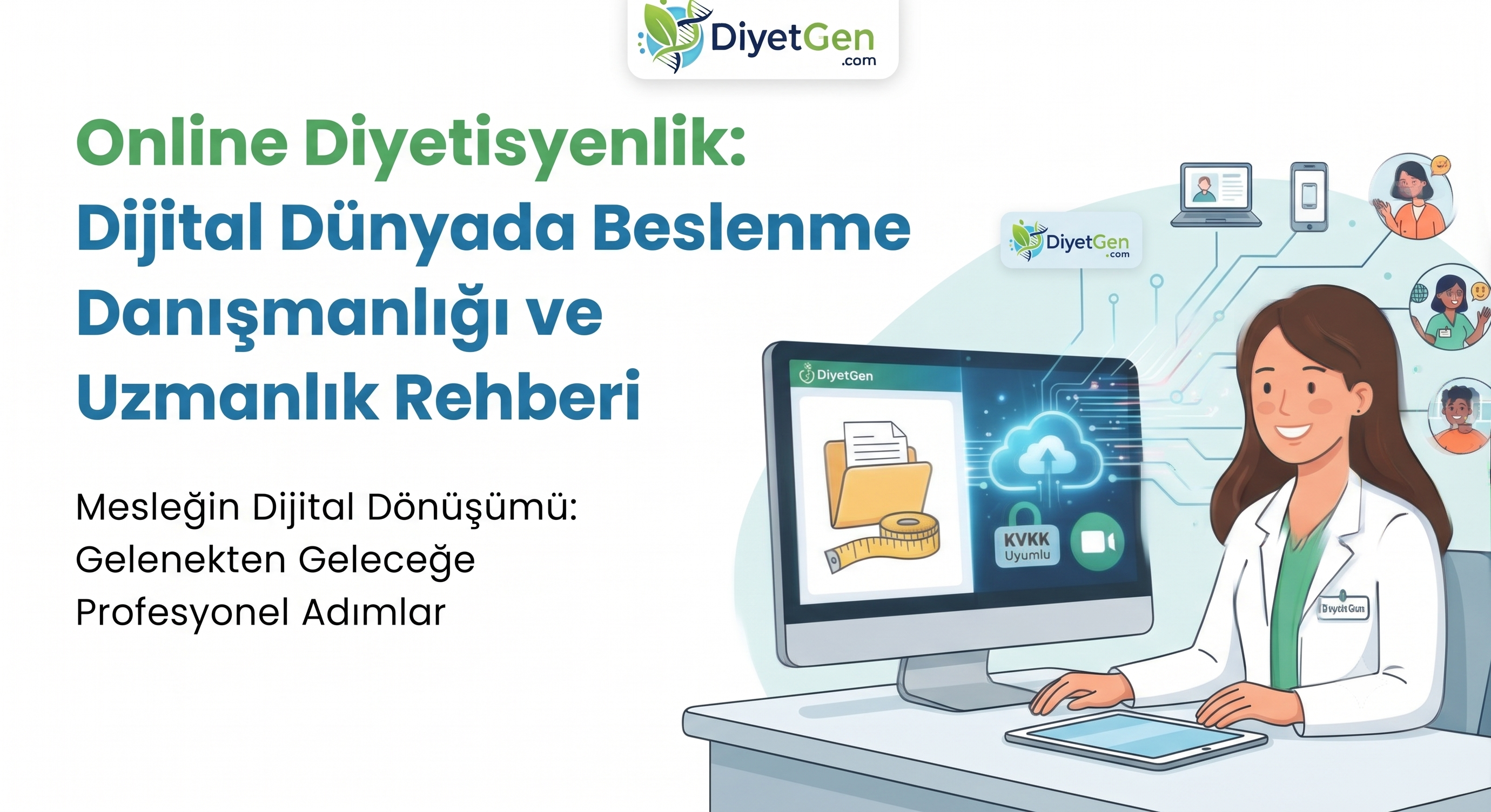 Online diyetisyenlik: dijital beslenme danışmanlığı, online danışan takibi.